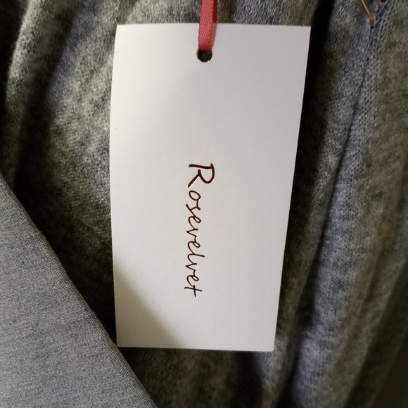 Women's Solid Color Gray Boho  Cropped Jumpsuit - Picture 8 of 8